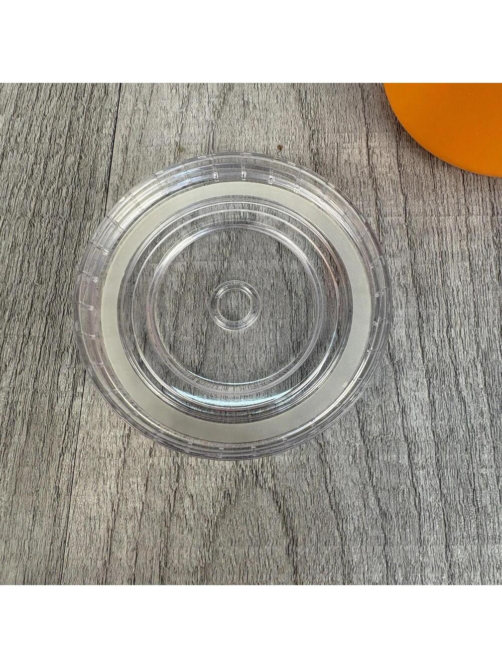 Dunkin Donuts 27oz Silicone Travel Cup Tumbler Orange 2019 - Picture 7 of 8